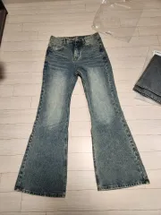 DNSR シグネチャー フレア デニム パンツ ブルー M