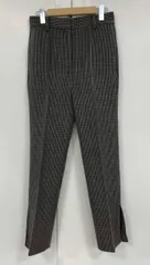 KHAITE パンツ スラックス チェック柄 ブラウン系 18-030-510-0013-3-0