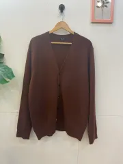 GALAXY ギャラクシー 2020年式 バーガンディ ウール100 カーディガン 110