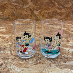 非売品 アトムグラス 2個×3箱セット 昭和レトロ 箱付 昭和レトロ NTV・手塚プロダクションオフィシャル 鉄腕アトム グラス 2