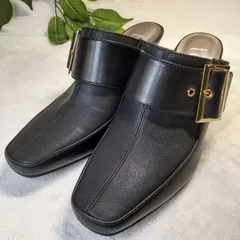 【良品】tehen/テーン/ミュールサンダル/黒/ブラック/23.0cm