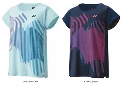 ヨネックス YONEX テニス ウィメンズゲームシャツ トップス ゲーム 試合 公式 大会 紫外線対策 冷感 ベリークール UVカット ストレッチ 吸汗速乾 制電 チーム レディース 女性  20764 458 インディゴマリン