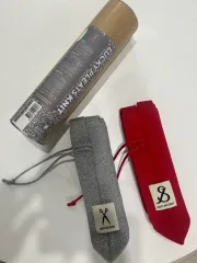 ジョセフアンドステイシー ラッキー プリーツ ニット S (レッド/シルバー)