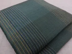 P41033　草木染め　全通　紬　八寸　名古屋帯　未使用仕立て上がり品　t