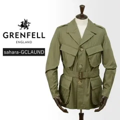 【40%OFF/定価162,800円】グレンフェル 新品 ベルテッド サファリ フィールドジャケット SAHARA-GCLAUND 40 国内正規品 英国製 #f10048