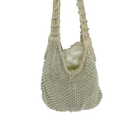 ザラ ZARA ビーズ 装飾 ショルダーバッグ レディース  M