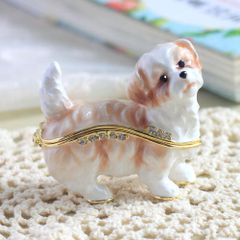 【新品 未使用】ジュエリーボックス シーズー ココア ピィアース クリスマス 417-2