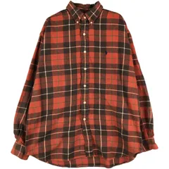 古着 ラルフローレン Ralph Lauren BLAIRE 長袖 ボタンダウン フランネルチェックシャツ メンズL相当/eaa602658