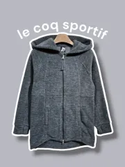 S/ ルコックスポルティフ 起毛 フリース フーデッド ジップアップ ジャケット /1212