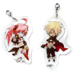 【中古】キーホルダー・マスコット(キャラクター) [単品] ヴェルドラ＆ミリム アクリルチャーム2個セット 「ライトノベル 転生したらスライムだった件 15巻 アクリルチャーム付特装版」 同梱特典