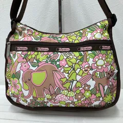 6749　LeSportsac　レスポートサック　クラシックホーボー　ショルダーバッグ　動物　アニマル　花柄　ぞう　キリン　猿　ネコ　レディース　軽量　カジュアル