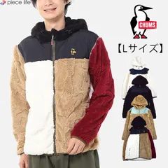  チャムス CHUMS フリース メンズ レディース エルモフリース アウター パーカー ジップパーカー ブービー エルモ ジップ パーカー Booby Elmo Zip Parka ふわふわ あったかい Lサイズ CH04-1479
