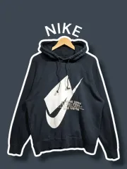 L/ NIKE NSP SB プルオーバー フーディー Tシャツ ネイビー /1031