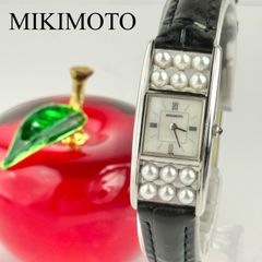 ミキモト シェル 12Pパール 新品ベルト 新品電池 レディース 腕時計
