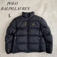 美品！現行！POLO RALPH LAUREN ダウンジャケット 肉厚 ブラック　ポニー刺繍　サイズL