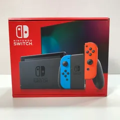 【中古美品】 未使用 Nintendo Switch ニンテンドー スイッチ 本体 Joy-Con (L) ネオンブルー (R) ネオンレッド 2022モデル 【034-251128-mh-02-fuz】