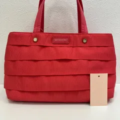 6765　ANTEPRIMA MISTO　アンテプリマミスト　アンテプリマ　スカーレ　トートバッグ　ハンドバッグ　フリル　リボン　ギャザー　ピンク　ナイロン