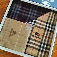 ハンカチバーバリー　王道のデザイン　新品未使用３枚セット  ３枚とも新品シール付き　箱無しネコポス発送