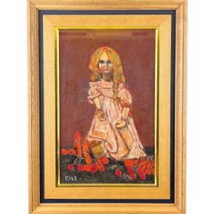 宮腰潤 「セーヌ川/ポン・マリー橋(パリ)」油彩 10号 風景画 1978年