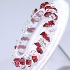 極美品 天然ルビー 8cts ブレスレット 鑑別書 ダイヤカット シルバー