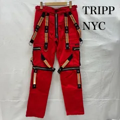 トリップニューヨークシティ ジップ ギミック リフレクター ボンテージ パンツ Y2K パンク メンズ 28インチ ISItems【USED】【古着】【中古】50147824のサムネイル
