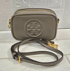 I【美品】TORY BURCH トリーバーチ ペリーボンベ ミニバック ショルダーバック ポーチ  2WAY仕様 レディース 牛革
