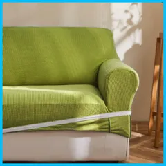 【在庫処分】北欧風 ストレッチ 無地 フィットタイプ 伸縮素材伸び良く 肘付き 滑り止め 柔らかい 3人掛け 犬 猫 ソファーカバー 傷 防止 Topfinel 超便利 四季適用(グリーン)