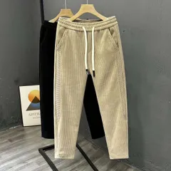高級感 新作 2025冬 メンズ 裏起毛 スキニーワイドパンツ コーデュロイ カジュアルパンツ 汎用性抜群 ストリート系ブランド風