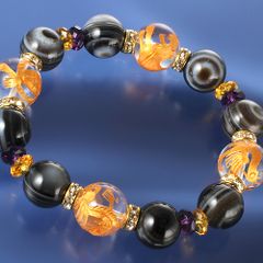 ハイクオリティ❗️西蔵高級至純風化大黒天天珠、至純風化八大吉祥
