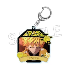 【新品/公式】鬼滅の刃_螺鈿風シリーズアクリルキーホルダー　Vol.4　我妻善逸 公式グッズ colleize