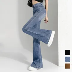 フレアデニムパンツ ハイウエスト