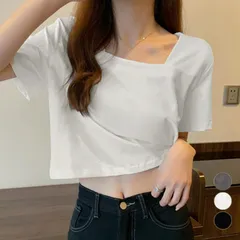 ショート丈Tシャツ レディース 半袖