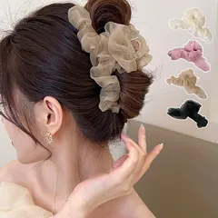 ヘアクリップ フリル バンスクリップ