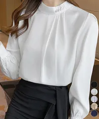 ブラウスフォーマル レディース 長袖上品