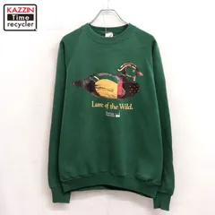 90s USA製 vintage JERZEES アニマル スウェット トレーナー メンズ 表記XLサイズ