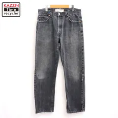00s Levi's 505 ブラック デニムパンツ メンズ XLサイズ相当 ビッグサイズ オーバーサイズ
