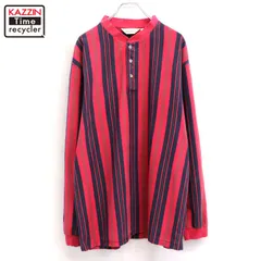 00s Eddie Bauer マルチストライプ柄 長袖シャツ メンズ 表記Lサイズ