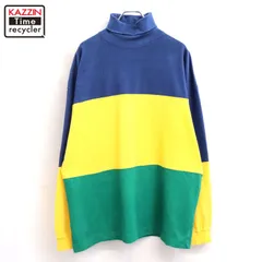 90s USA製 vintage GAP タートルネック 長袖シャツ メンズ 表記Mサイズ