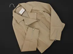 archives アルシーヴ フェイクレザー ライダース ジャケット sizeM/ベージュ ◇■ レディース