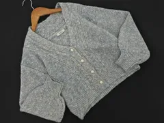 earth music&ecology アースミュージック＆エコロジー ボリュームスリーブ ラメ ショート丈 カーディガン sizeF/水色 ◇■ レディース