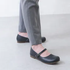 [ブラック]パンプス ストラップ バレエシューズ フラットシューズ ローヒール ぺたんこ 痛くない 柔らかい 疲れない 歩きやすい 軽いフォーマル 仕事用 立ち仕事 冠婚葬祭 結婚式 日本製 3L 4L 5L 黒 おしゃれ レディース靴 k77-99248