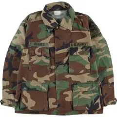 古着 80年代 米軍実品 迷彩柄 ウッドランドカモ B.D.U ミリタリージャケット USA製 MEDIUM-SHORT メンズM相当 ヴィンテージ/eaa602495
