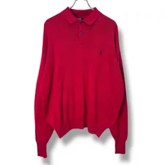90s Polo Ralph Lauren Cotton Knit Polo Shirts 【XL】 90年代 ポロラルフローレン ラルフローレン ポロバイラルフローレン コットンニット ポロシャツ ニットポロシャツ ヴィンテージ 古着 vintage