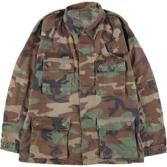 古着 80年代 米軍実品 迷彩柄 ウッドランドカモ B.D.U ミリタリージャケット USA製 MEDIUM-REGULAR メンズM相当 ヴィンテージ/eaa602421