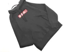 NIKE ナイキ 裏起毛 ボックスロゴ プルオーバー パーカー sizeM/黒 ◇■ メンズ