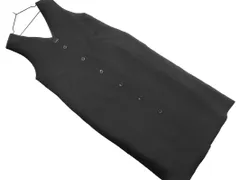 green label relaxing グリーンレーベルリラクシング ユナイテッドアローズ Vネック ジャンパー スカート sizeF/黒 ■■ レディース