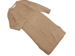 nano universe ナノユニバース ウール混 ニット ワンピース size38/モカ ◇■ レディース