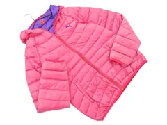 PUMA プーマ ナイロン フード ダウン ジャケット sizeL/ピンク ◇■ レディース