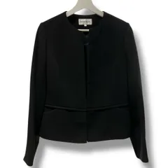 美品 ハナエモリ ブラックフォーマル ノーカラージャケット ロング丈 2025年最新】森英恵 レディース ノーカラージャケットの人気アイテム