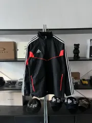 アディダス 3本線 ロゴ ウィンドブレーカー ジャケット L